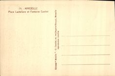 CPA Marseille Place Castellane et Fontaine Cantini