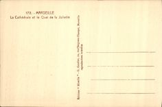 CPA Marseille La Cathedrale et le Quai de la Joliette Bateaux