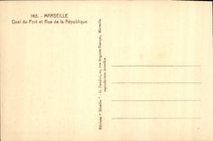 CPA Marseille Quai du Port et Rue de la Republique 