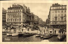 CPA Marseille Le Quai des Belges et la Canebiere 