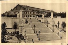 CPA Marseille Escaliers de la Gare 