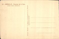 CPA Marseille Escaliers de la Gare 