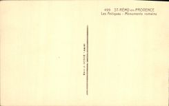 CPA St Remy en Provence les Antiques Monuments Romains