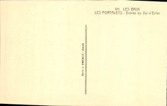 CPA Les Baux les Portalets entree du val d'Enfer 