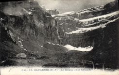 CPA Gavarnie H P le Cirque et la Cascade 