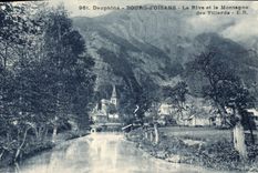 CPA Dauphine Bourg d'Oisans la Rive et le Montagne des Villards 