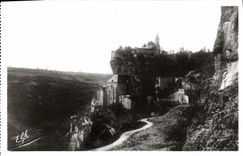 CPA Pyrlnees Ocean Rocamadour vue prise du Passage de l'Eveque 