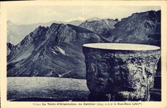 CPA La Table d'Orientation du Galibier et le Mont Blanc 