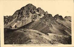 CPA Le Galibier Table d'Orientation et Roche du grand Galibier 