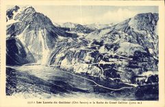 CPA Les Lacets du Galibier Cote Savoie et la Roche du Grand Galibier 