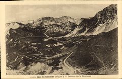 CPA Col du Galibier Descente sur la Maurienne 