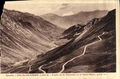 CPA Savoie Col du Glandon Route de la Chambre et le Mont Blanc 