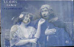 CPA Le Ciel Paris la Confession 