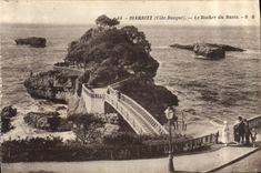CPA Biarritz Cote Basque le Rocher du Basta 