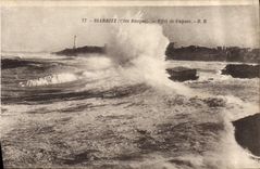 CPA Biarritz Cote Basque Effet de Vagues 