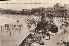 CPA Biarritz Cote Basque la Grande Plage Maree Basse 