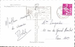 CPA Cap d'Ail La Plage Mala le Cap et l'Eden 