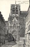 CPA Rouen Portail meridional de l'Eglise Saint Vincent 