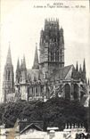 CPA Rouen L'Abside ed l'Eglise Saint Ouen 