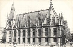 CPA Rouen Le Palais de Justice facade sur la Rue Jeanne d'Arc 