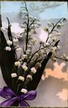CPA Porte Bonheur Fleurs