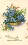 CPA Bonne Fete Fleurs