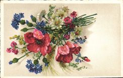 CPA Fantaisie Fleurs