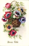 CPA Bonne fete Fleurs