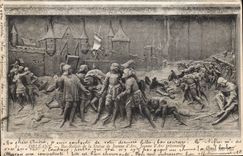 CPA Orleans Bas Reliefs de la Statue de Jeanne d'Arc prisonniere 