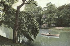 CPA Bois de Boulogne Lac inferieur Le long des iles
