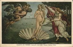 CPA Nascita di Venere Botticelli 1447 1580 Firenze Galleria Uffizi 