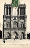 CPA Paris La Facade de Notre Dame 