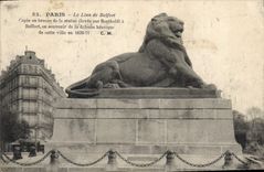 CPA Paris Le Lion de Belfort 