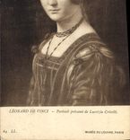 CPA Leonardo De Vinci Portail presume de Lucrezia Crivelli Musee du Louvre Paris 
