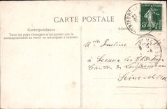 CPA Accueillez les avec transport Un baiser a paye le port 