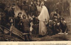 CPA Horace Vernet Siege de la Citadelle d'Anvers Detail Musee de Versailles 