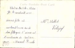 CPA Bonne Fete Fleurs Fer a cheval