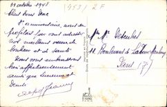 CPA Fantaisie Fleurs Fer a cheval