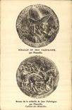 CPA Medaille de jean Paleologue par Pisanello Revers de la medaille de Jean Paleologue par Pisanello
