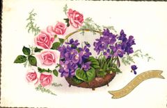 CPA Fantaisie Fleurs