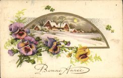 CPA Fantaisie Fleurs