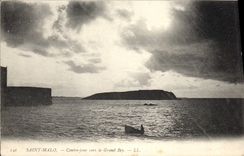 CPA Saint Malo Contre jour vers le Grand Bey 