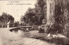 CPA La Cote d'Azur Nice La Cascade du Chateau 