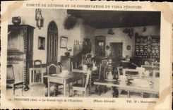 CPA Comite de defense et de Conservation du Vieux Perouges Perouges Ain Le Grands Salle de l'Hostell