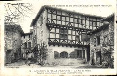 CPA Comite de defense et de Conservation du Vieux Perouges l'Hostellerie du Vieux Perouges La Rue du
