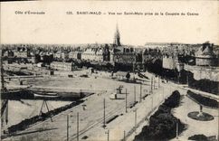 CPA Cote d'Emeraude Saint Malo Vue sur Saint Malo prise de la Coupole du Casino 