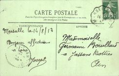 CPA Soleil couchant a Marseille 