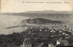 CPA Nice et la Baie des Anges Vue prise du Mont Boron 