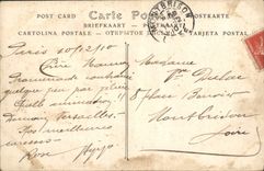 CPA L'Aviation a Paris Aeroplanes evoluant au dessus du Bois de Boulogne et du Trocadero Avion