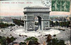 CPA Paris L'Arc de Triomphe 